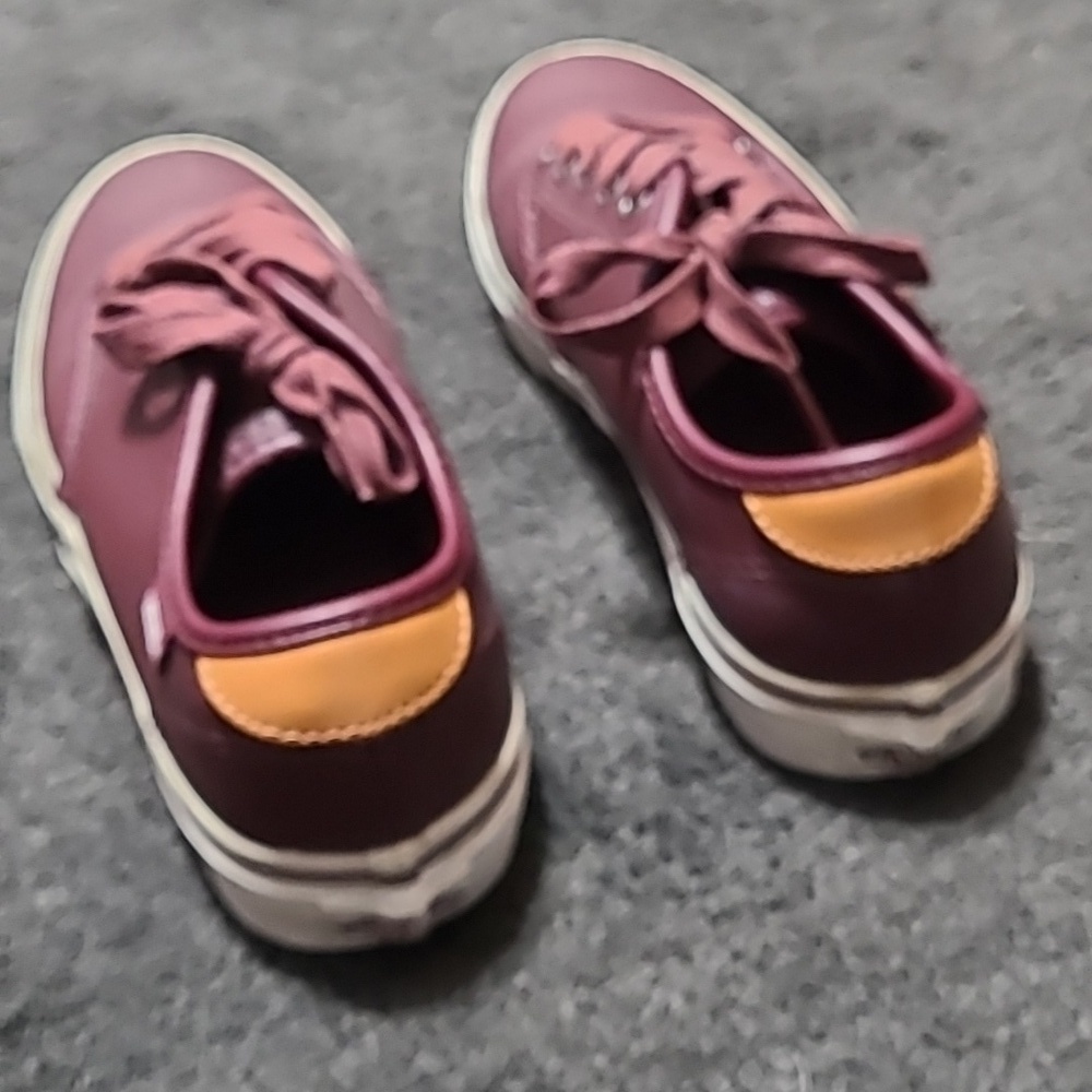 Vans leather maroon sneakers Adult Lowtops ultra‎ 8 - Picture 8 of 17